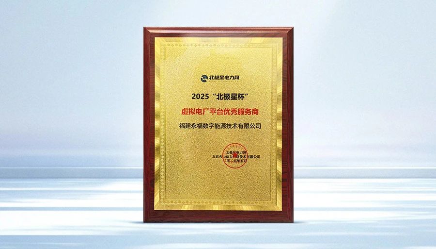 凯时首页数能荣获2025“北极星杯”虚拟电厂平台优秀服务商奖